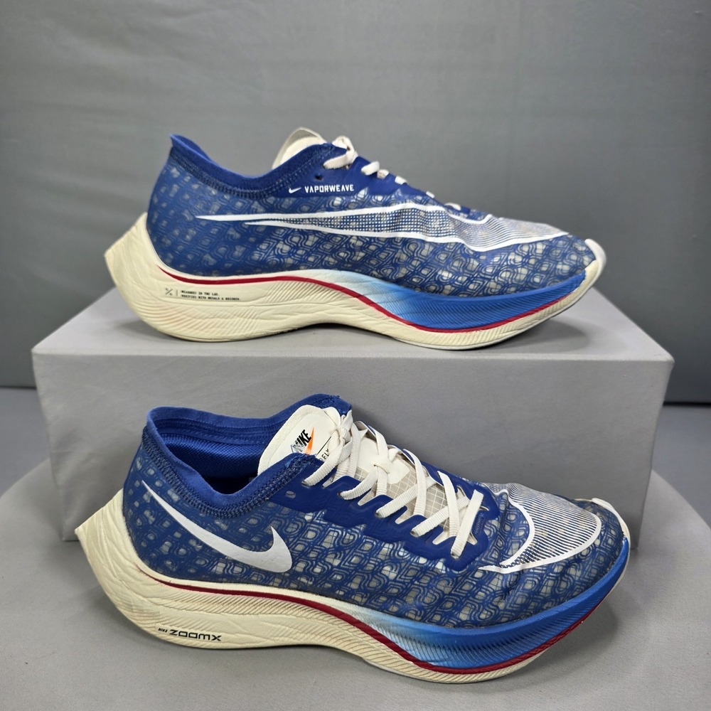 Nike ZoomX Vaporfly NEXT% 2 Shoes Mens Size 8.5 Blue Racing Running DD8337-400